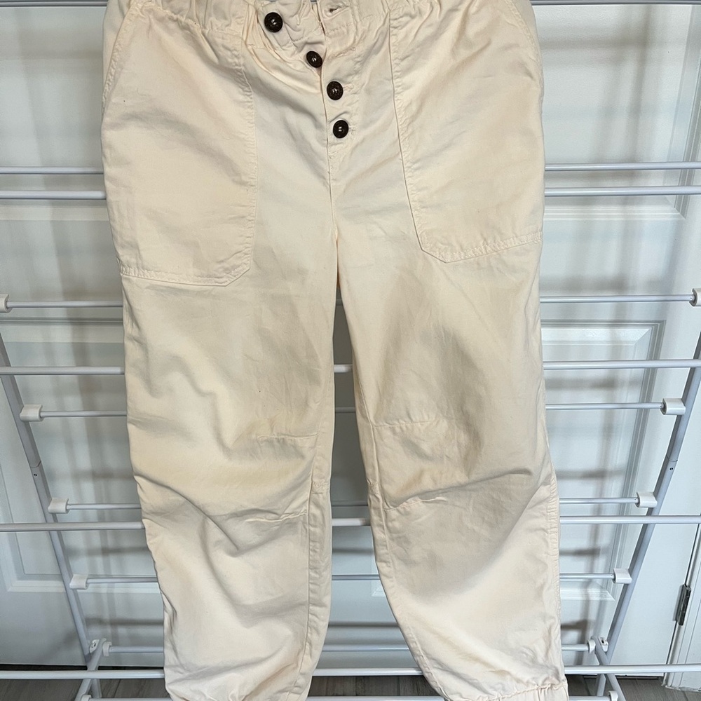 Free People Cream Joggers